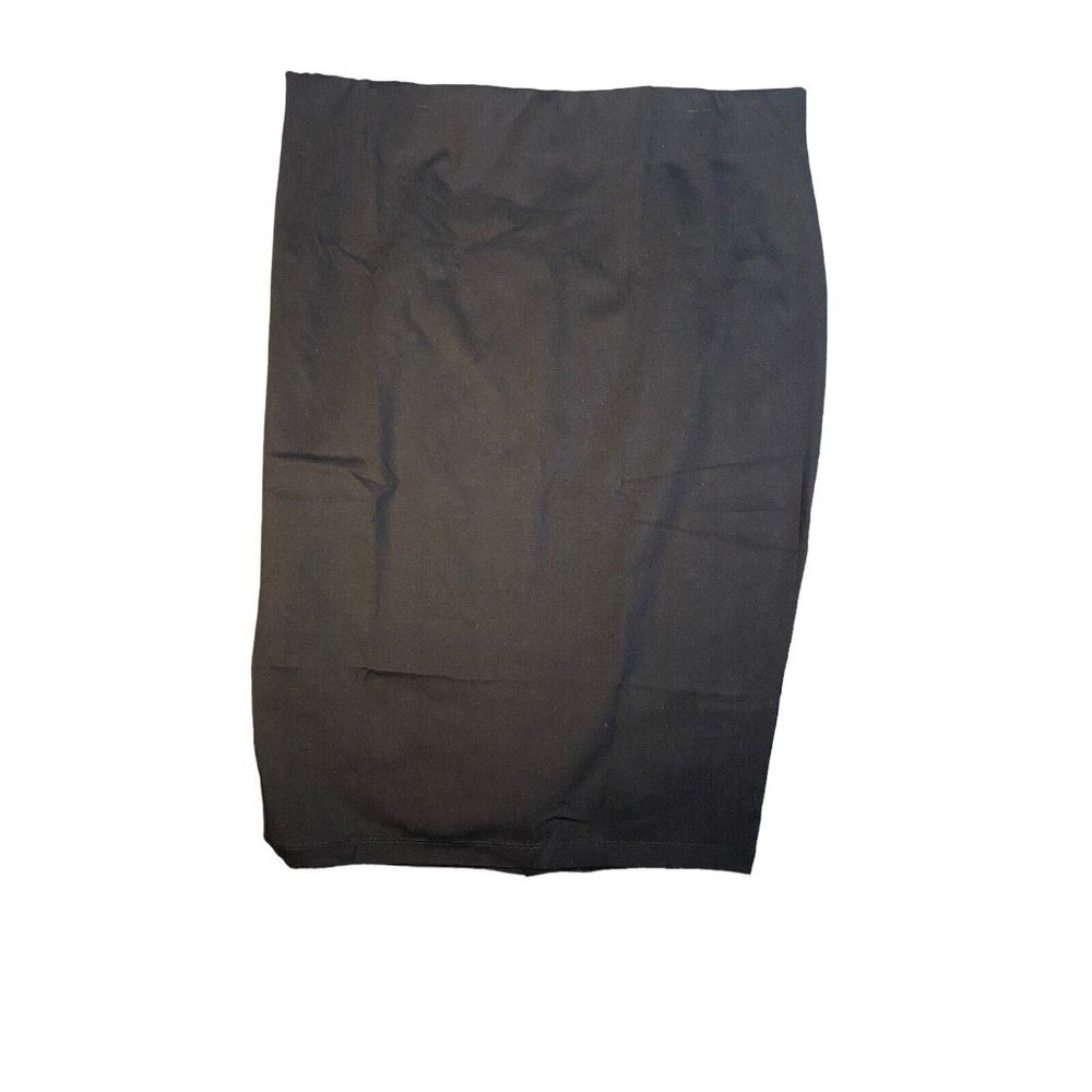 Sejour Womens Pencil Cut Skirt Black Pull On Plus Size 2X